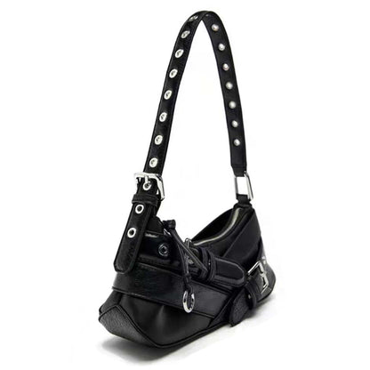 Vintage Buckle Shoulder Bag