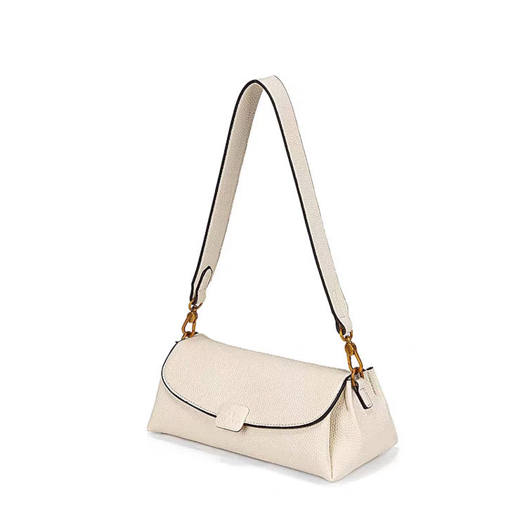 Luxe Python Baguette Shoulder Bag