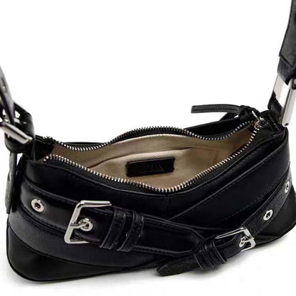 Vintage Buckle Shoulder Bag