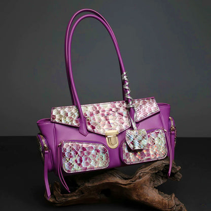 Serpentine Luxe Tote Bag