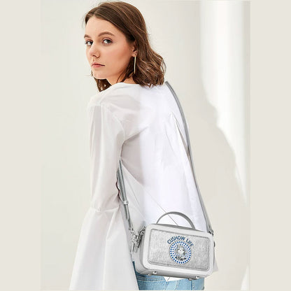 Women's Glitter Crossbody Bag – Silver
