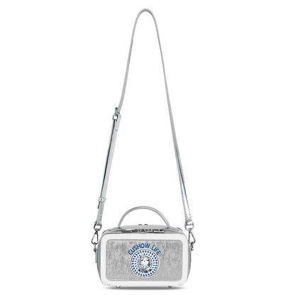 Women's Glitter Crossbody Bag – Silver