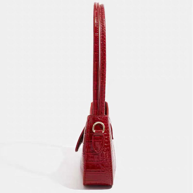 Crocodile Pattern Shoulder Bag