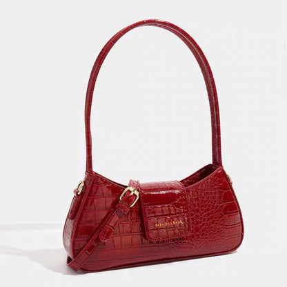 Crocodile Pattern Shoulder Bag