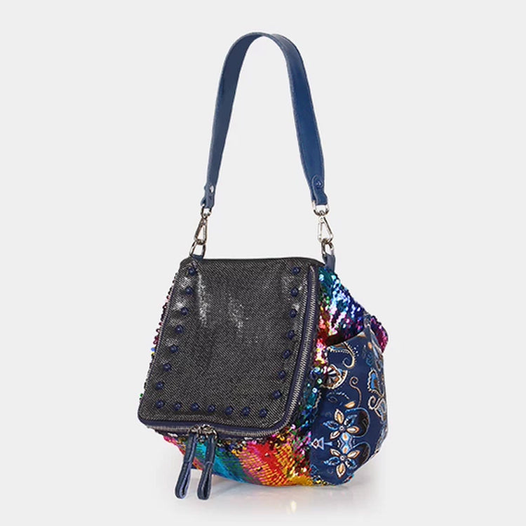 Boho Color Block Women’s Shoulder