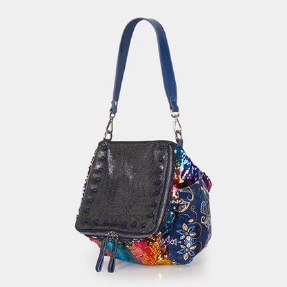 Boho Color Block Women’s Shoulder