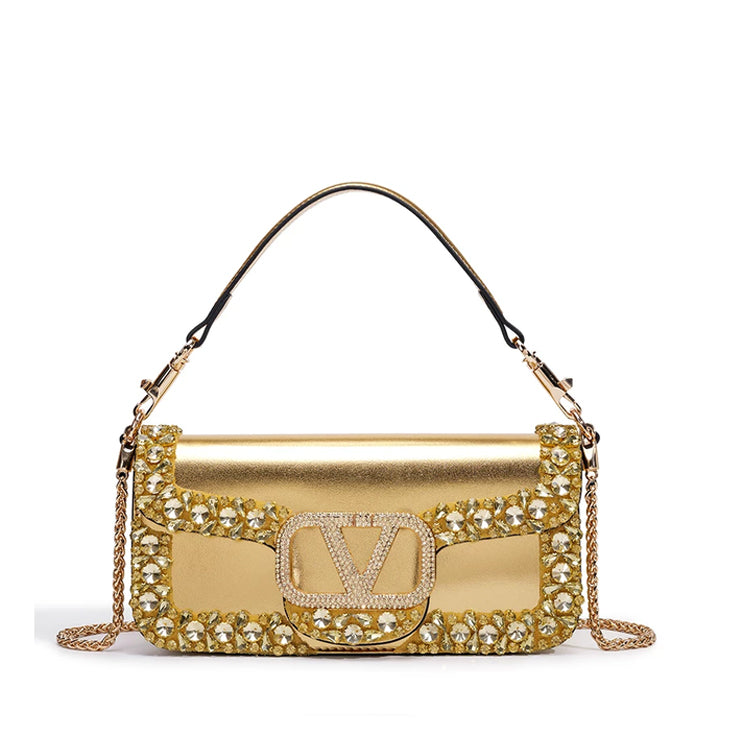 Luxe Crystal Shoulder Bag