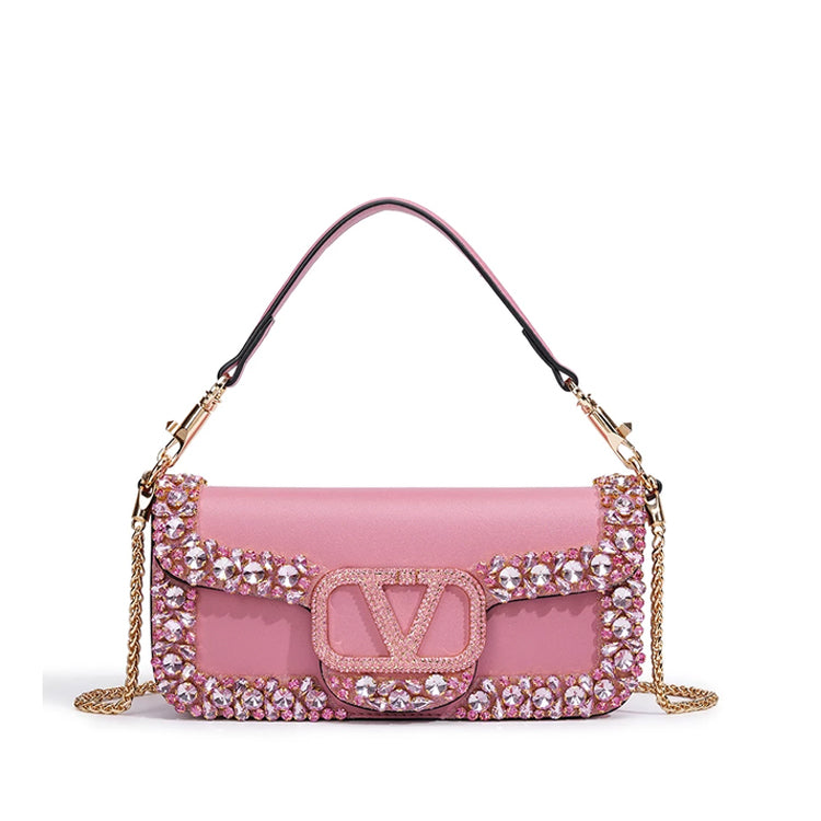Luxe Crystal Shoulder Bag