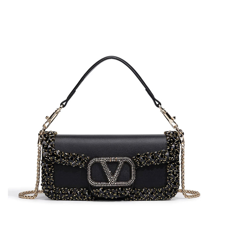 Luxe Crystal Shoulder Bag