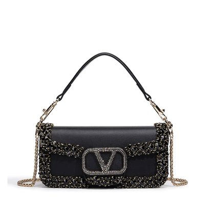 Luxe Crystal Shoulder Bag