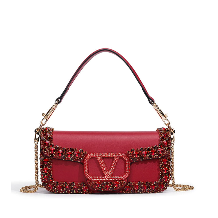 Luxe Crystal Shoulder Bag