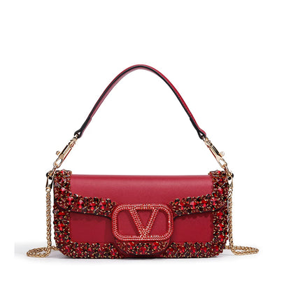 Luxe Crystal Shoulder Bag