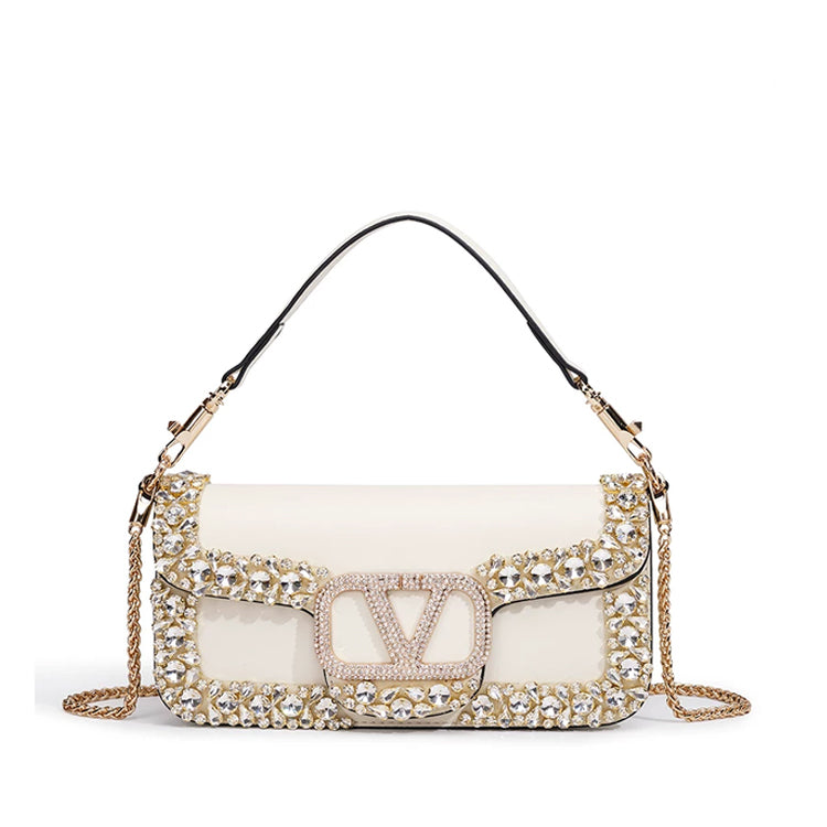 Luxe Crystal Shoulder Bag