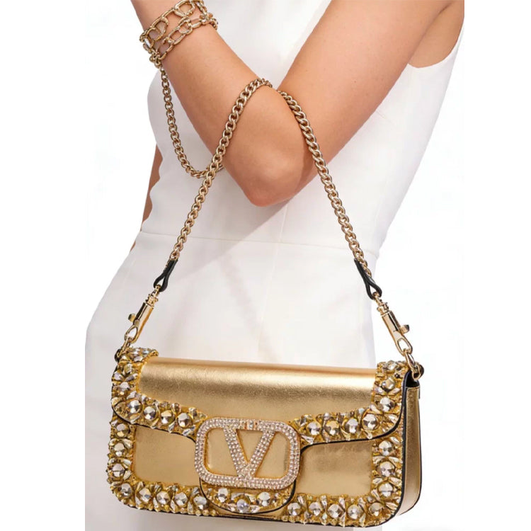 Luxe Crystal Shoulder Bag