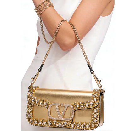 Luxe Crystal Shoulder Bag