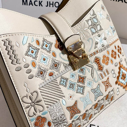 Embroidered Boho Shoulder Bag