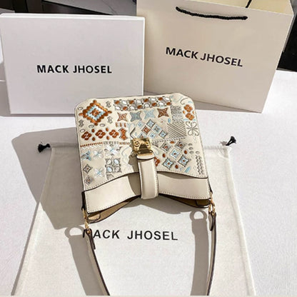 Embroidered Boho Shoulder Bag