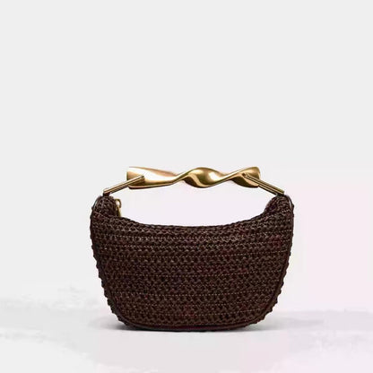 Handwoven Crescent Shoulder Bag