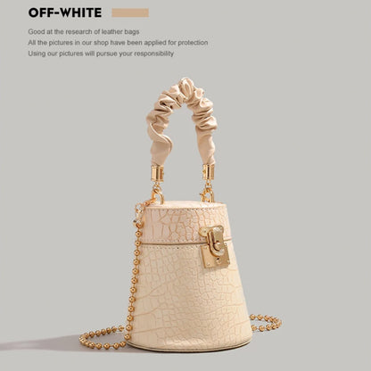 Croc-Embossed Bucket Bag