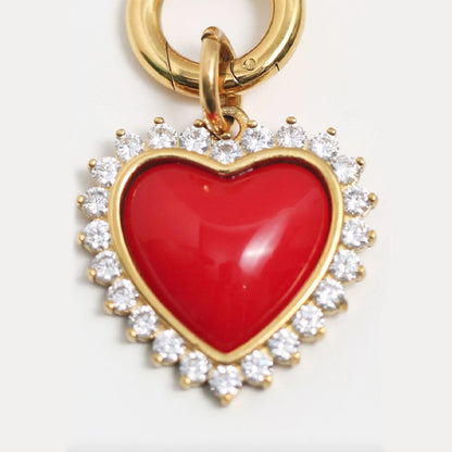 Scarlet Heart Pendant Necklace
