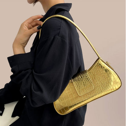 Crocodile Pattern Shoulder Bag