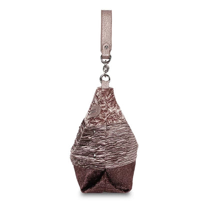 Vintage Pleated Women’s Hobo Shoulder Bag – Brown