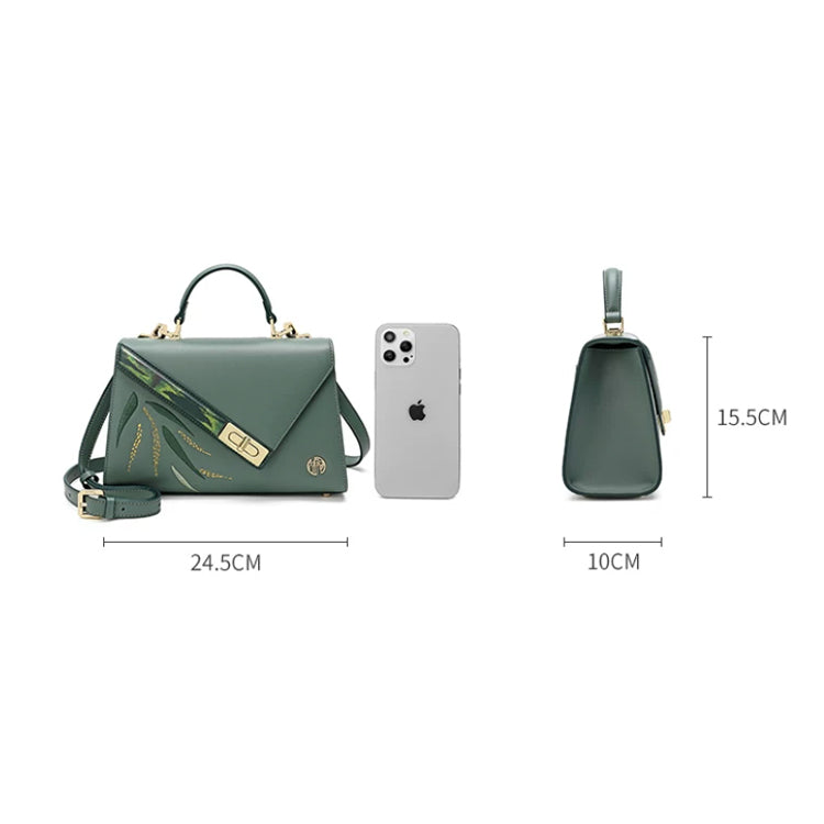 Geometric Top Handle Bag
