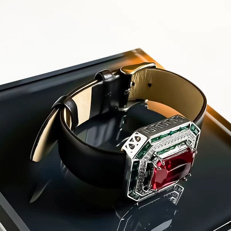 Luxury Crystal Leather Bracelet
