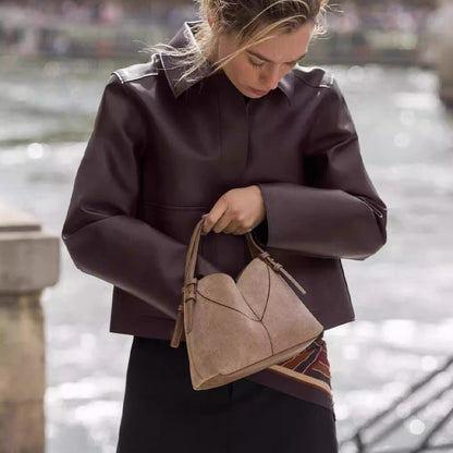 Vintage Buckle Shoulder Bag