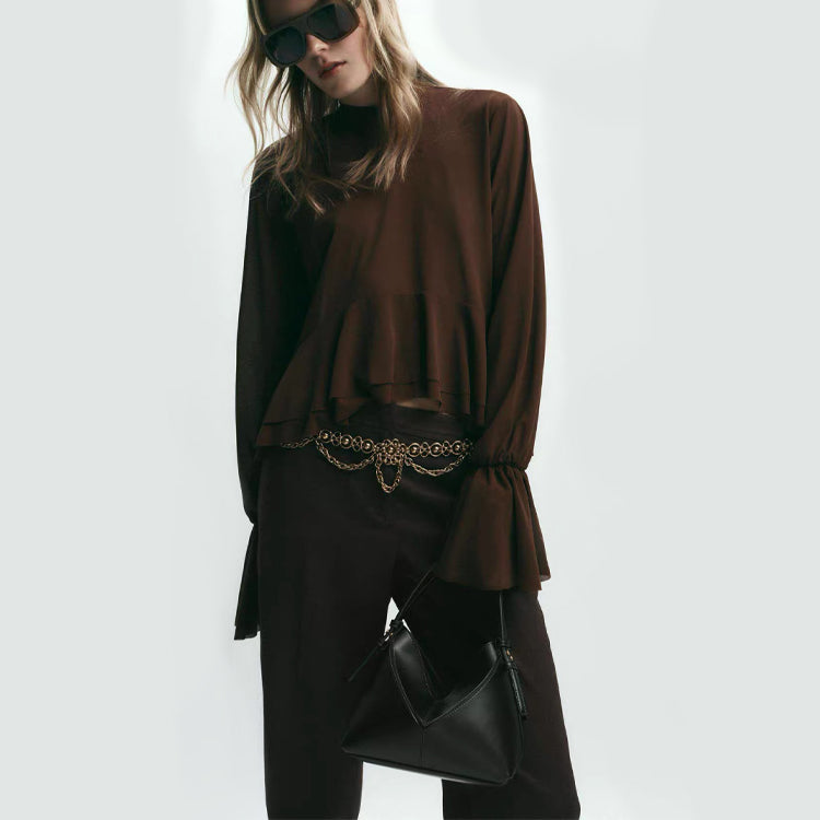 Vintage Buckle Shoulder Bag