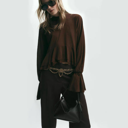 Vintage Buckle Shoulder Bag