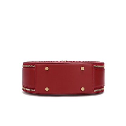 Crimson Heritage Oval Bag