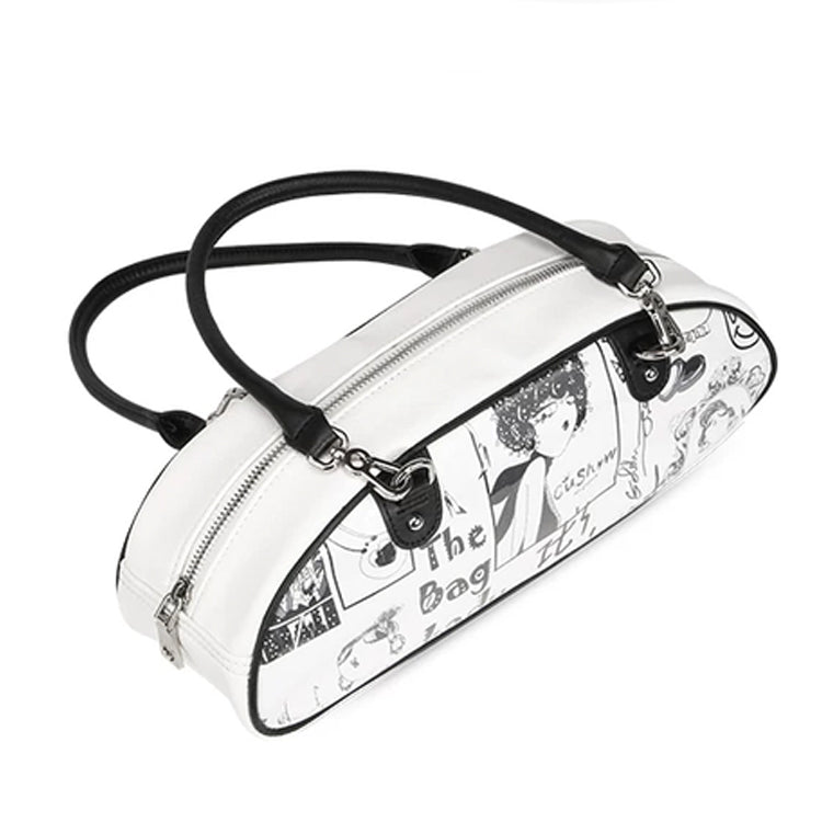 Title: Retro Graphic Women’s Shoulder Bag