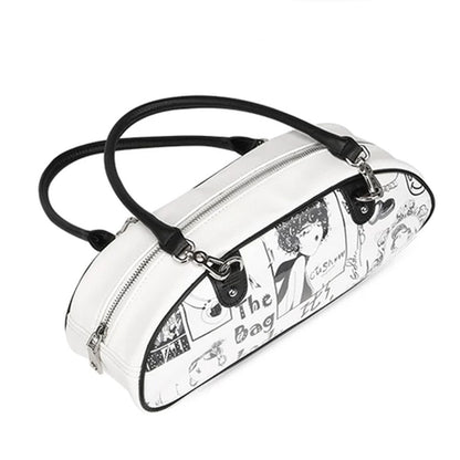 Title: Retro Graphic Women’s Shoulder Bag