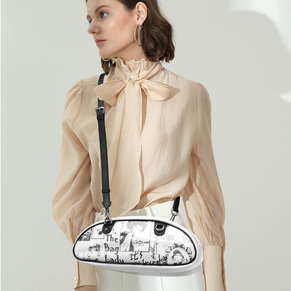Title: Retro Graphic Women’s Shoulder Bag