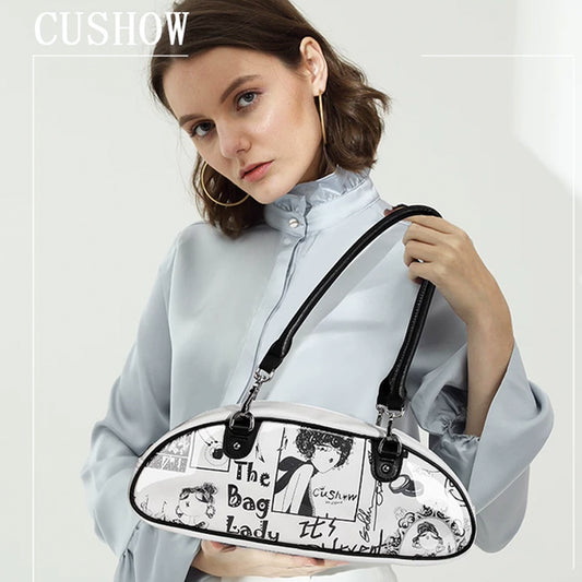 Title: Retro Graphic Women’s Shoulder Bag