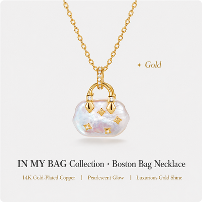 Luxury Baroque Pearl Lock Pendant Necklace