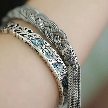 Vintage Braided Tassel Bracelet