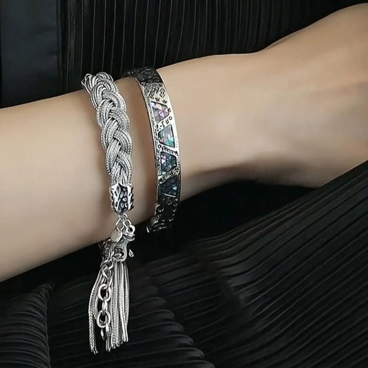 Vintage Braided Tassel Bracelet