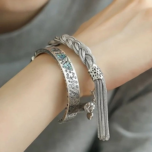 Vintage Braided Tassel Bracelet