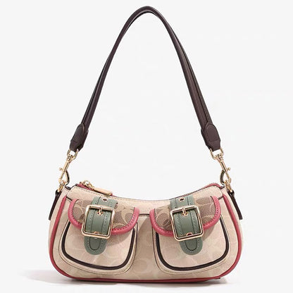 Vintage Buckle Shoulder Bag