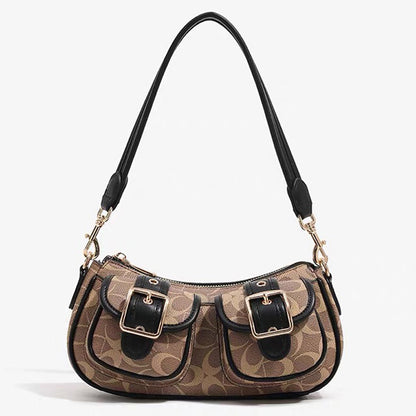 Vintage Buckle Shoulder Bag