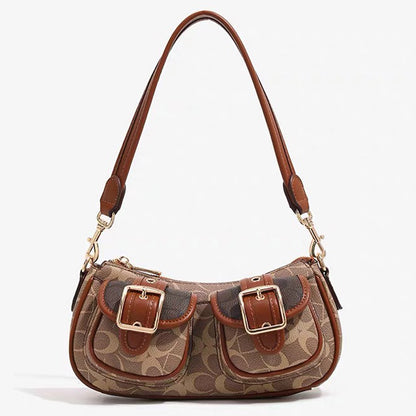 Vintage Buckle Shoulder Bag