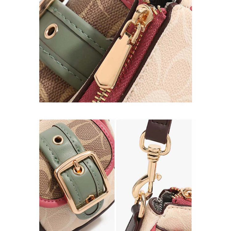 Vintage Buckle Shoulder Bag