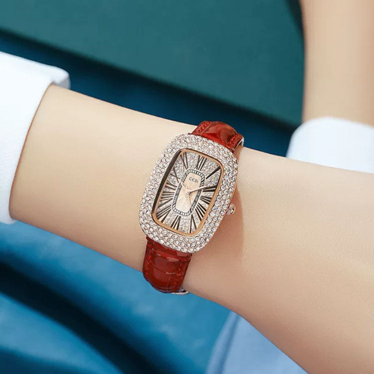 Women's Luxury Crystal Rectangular Watch