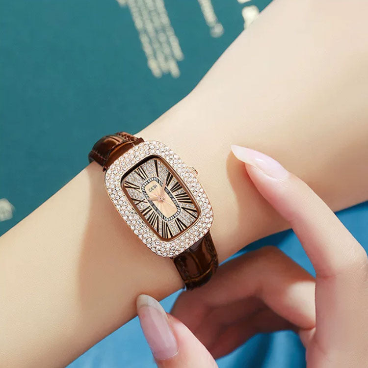 Women's Luxury Crystal Rectangular Watch