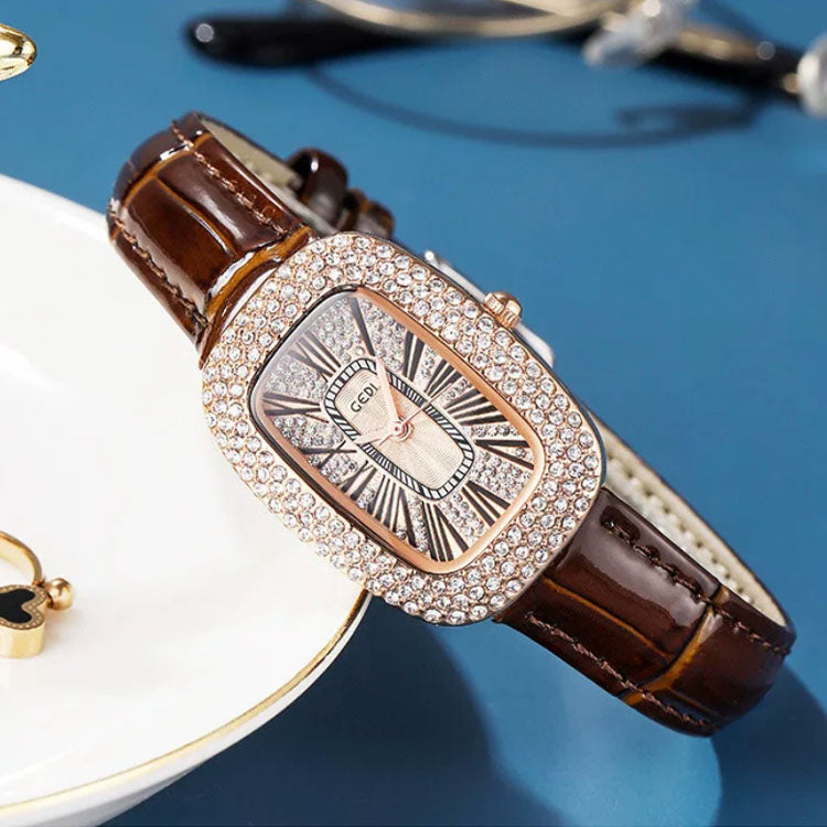 Women's Luxury Crystal Rectangular Watch