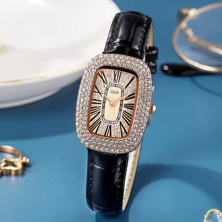 Women's Luxury Crystal Rectangular Watch