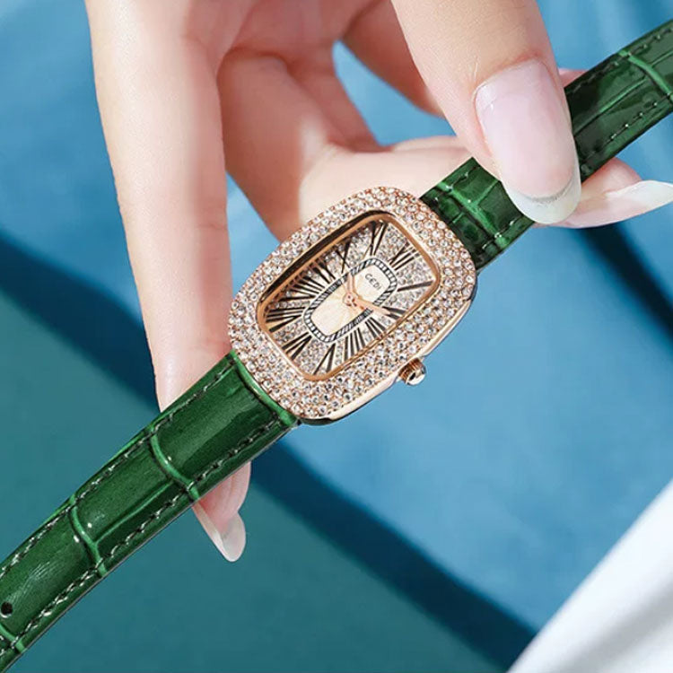 Women's Luxury Crystal Rectangular Watch