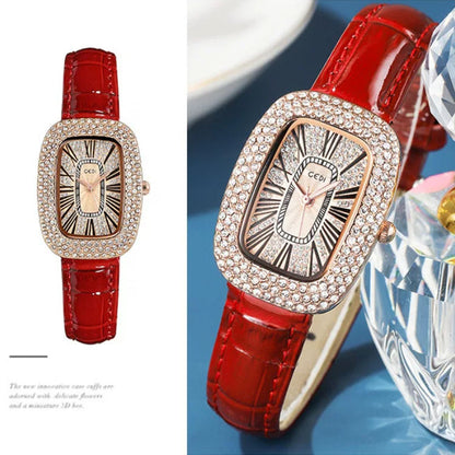 Women's Luxury Crystal Rectangular Watch